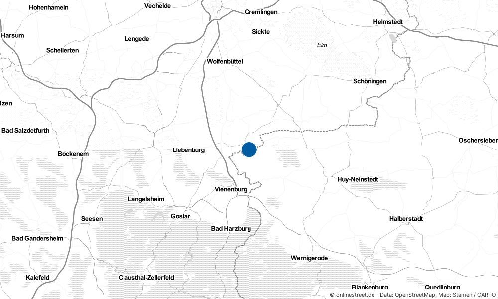 Karte: Wo liegt Hornburg?