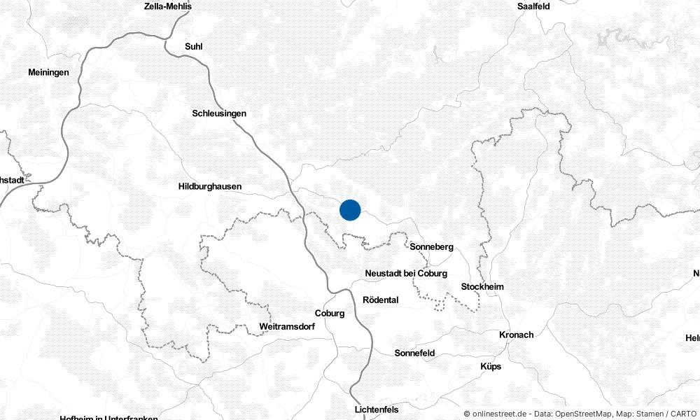 Karte: Wo liegt Schalkau?
