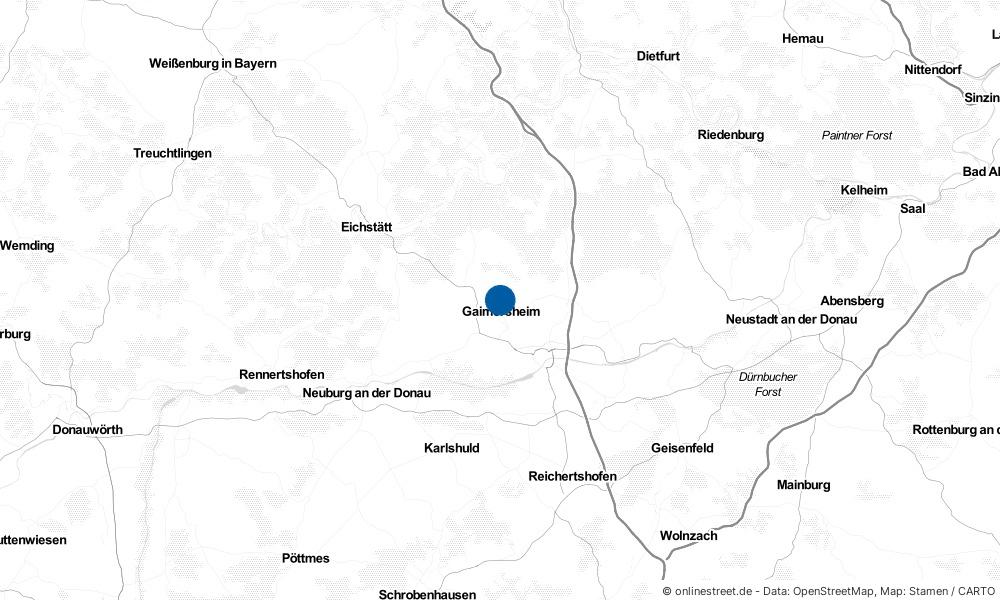 Karte: Wo liegt Gaimersheim?