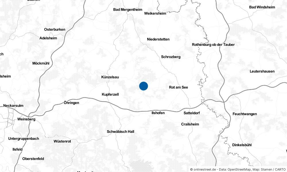 Karte: Wo liegt Langenburg?