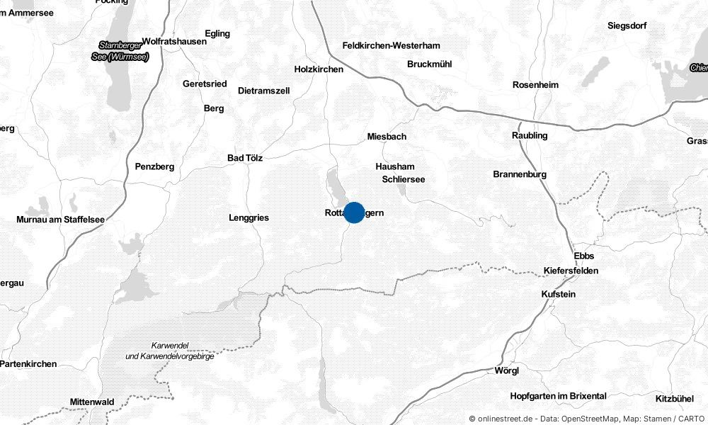 Karte: Wo liegt Rottach-Egern?