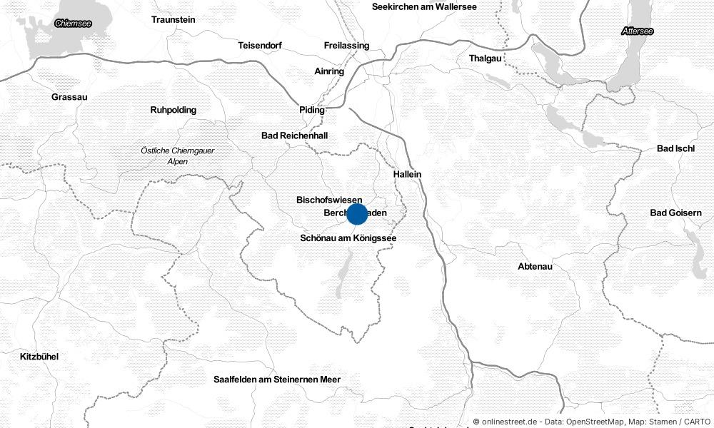 Karte: Wo liegt Berchtesgaden?