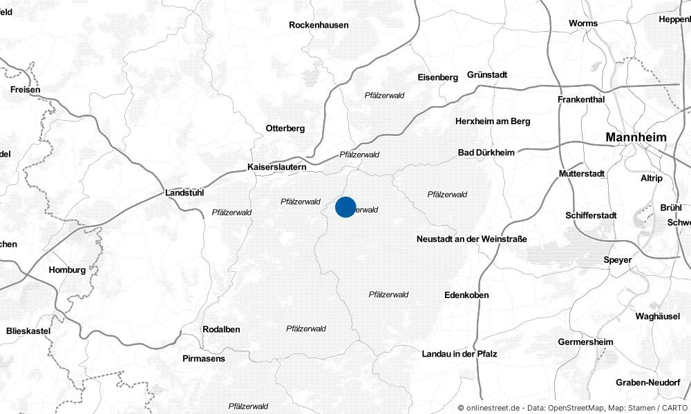 Karte: Wo liegt Waldleiningen?