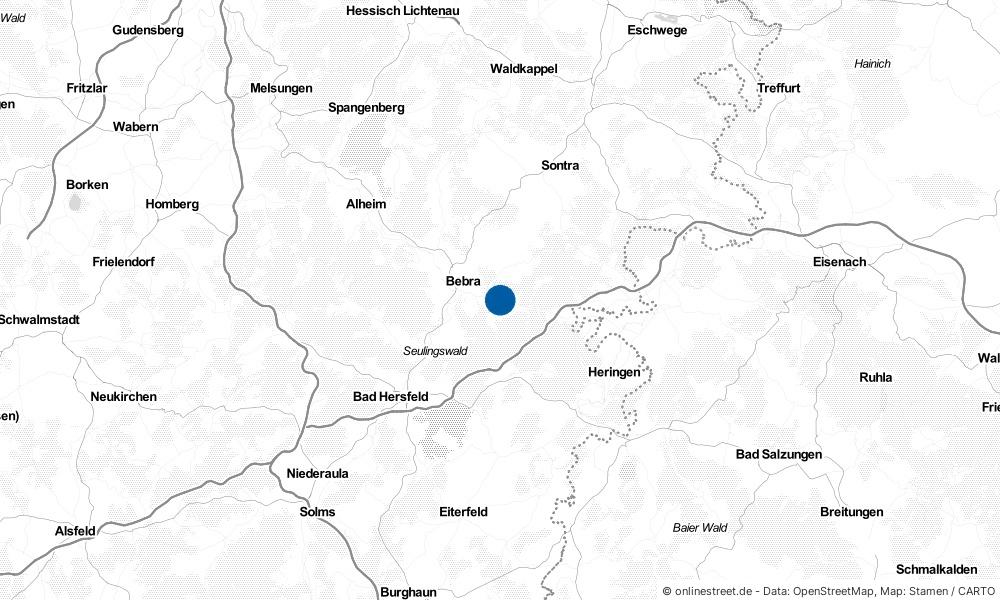 Karte: Wo liegt Ronshausen?