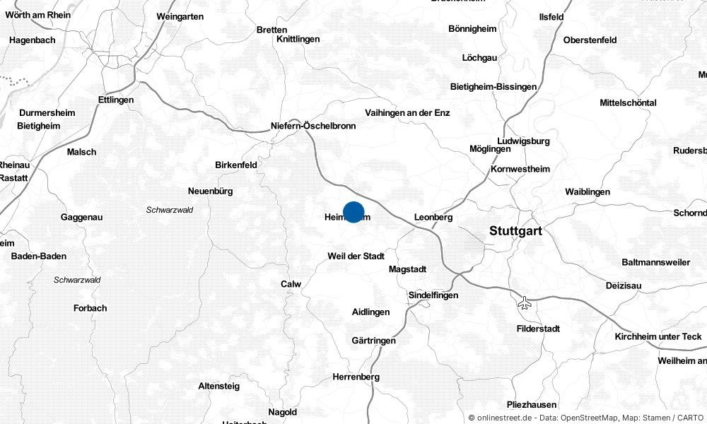 Karte: Wo liegt Heimsheim?