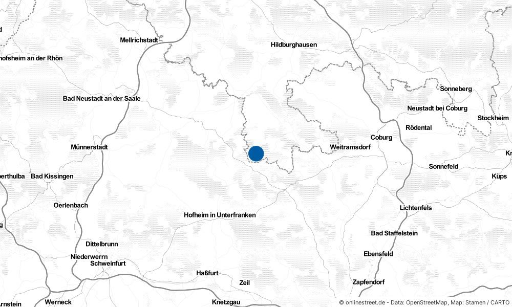 Karte: Wo liegt Schweickershausen?