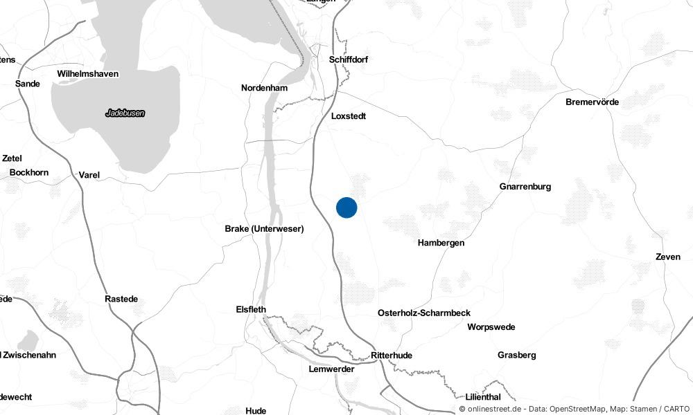 Karte: Wo liegt Hagen im Bremischen?