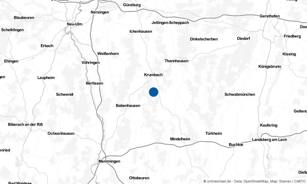 Karte: Wo liegt Waltenhausen?