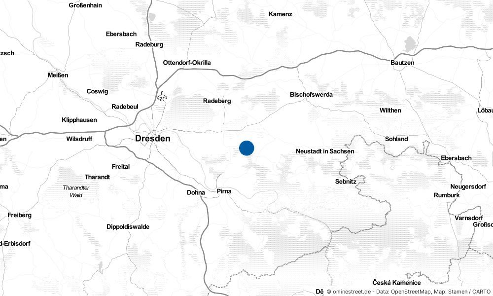 Karte: Wo liegt Dürrröhrsdorf-Dittersbach?