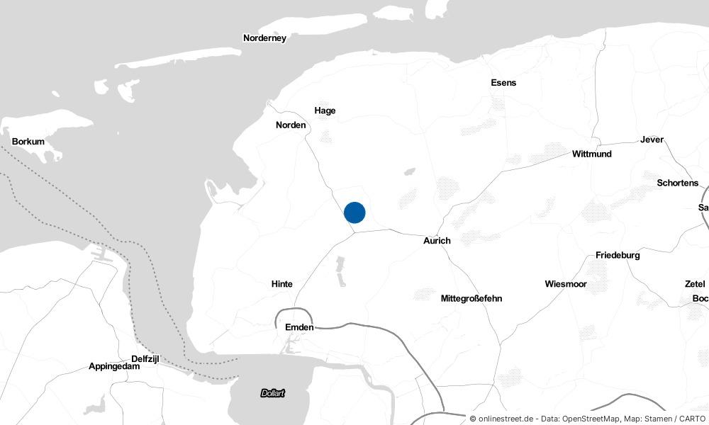 Karte: Wo liegt Oldeborg?