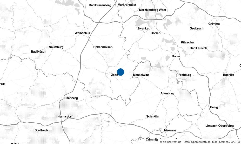 Karte: Wo liegt Tröglitz?