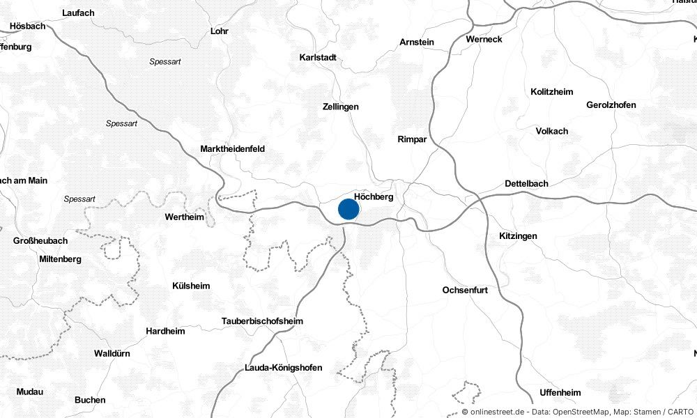 Karte: Wo liegt Waldbüttelbrunn?