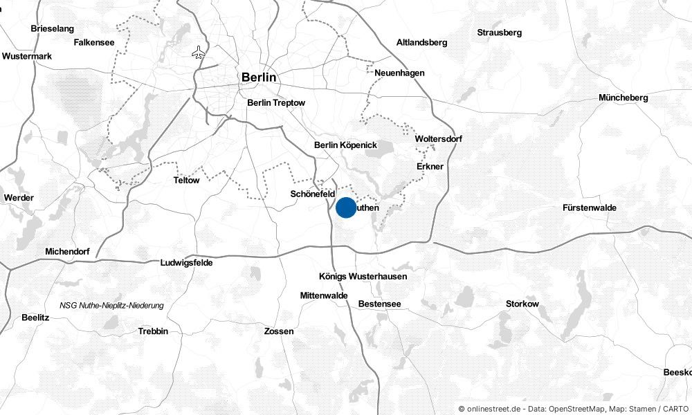 Karte: Wo liegt Schulzendorf?