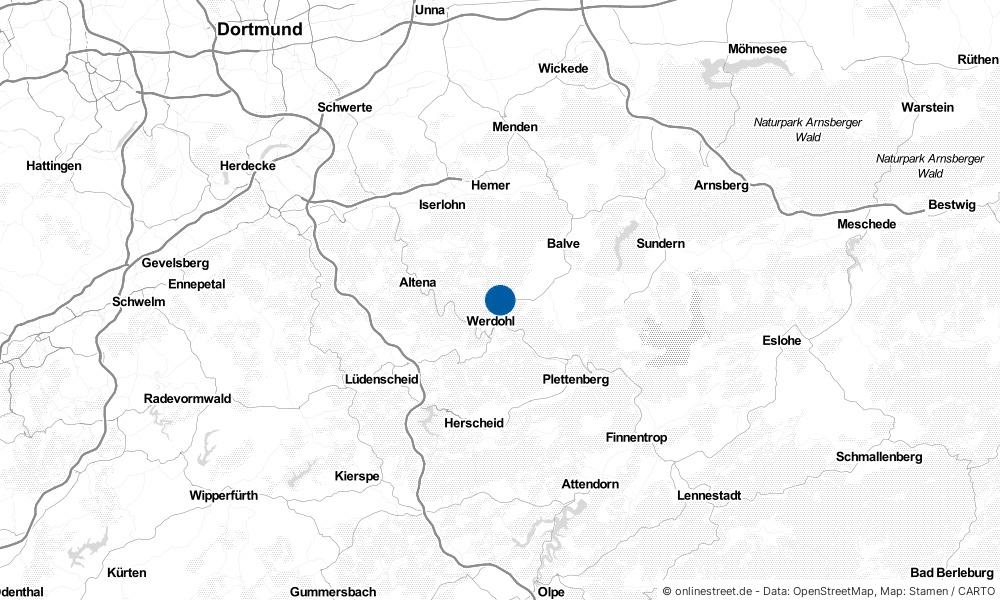 Karte: Wo liegt Neuenrade?