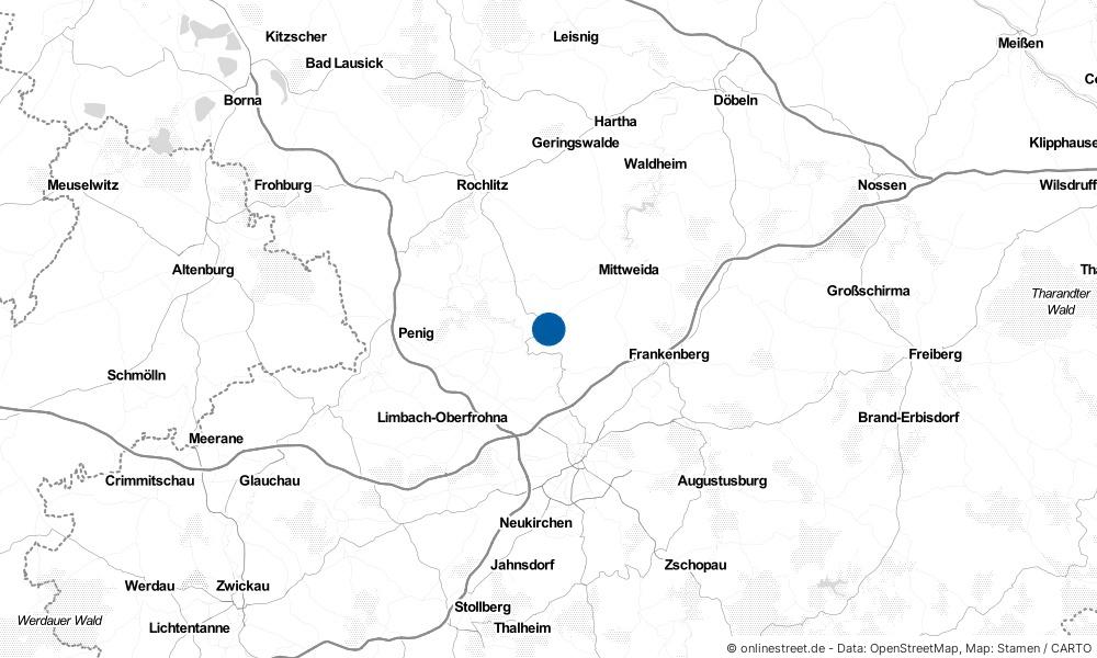 Karte: Wo liegt Claußnitz?