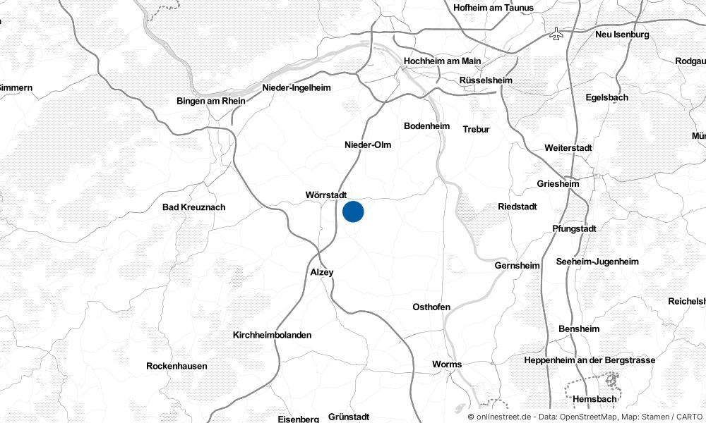 Karte: Wo liegt Gabsheim?