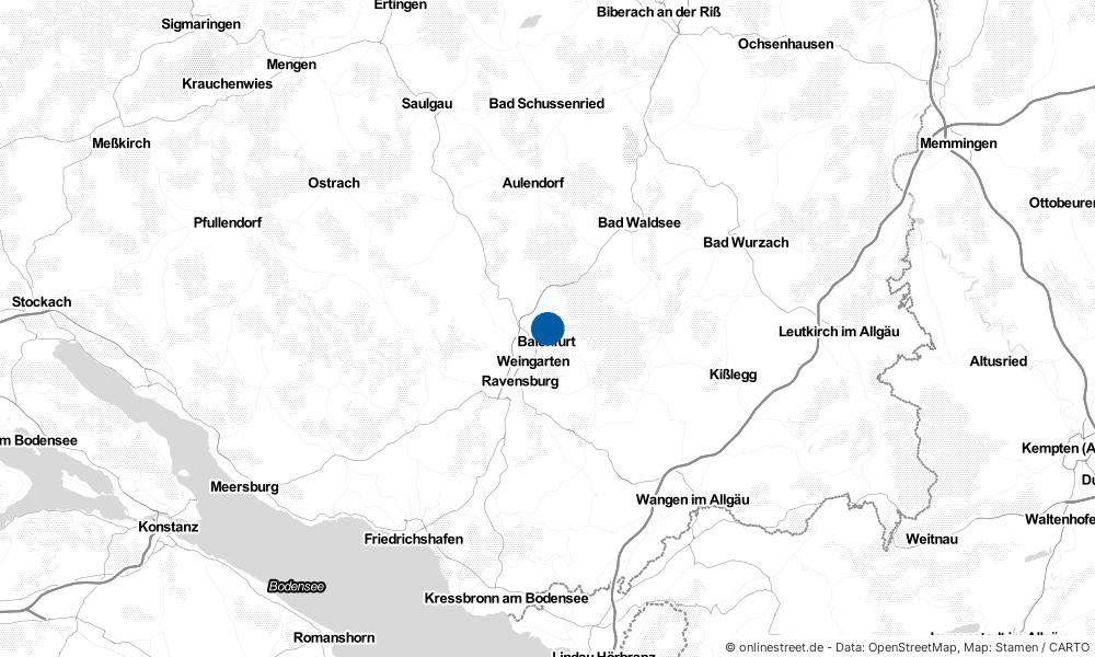 Karte: Wo liegt Baienfurt?