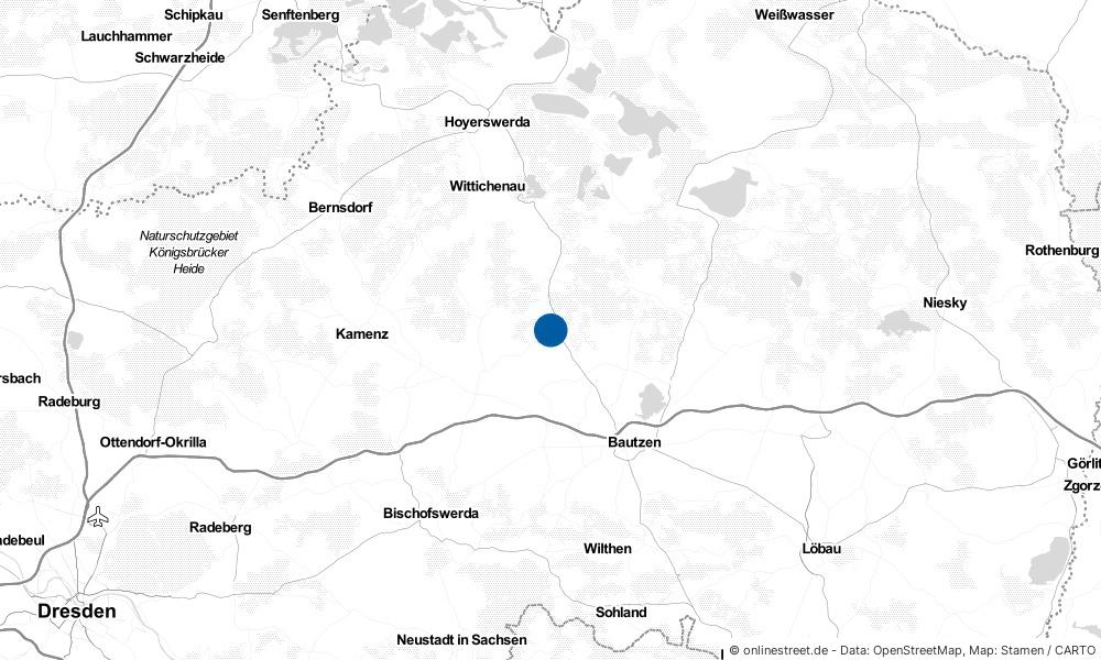 Karte: Wo liegt Neschwitz?
