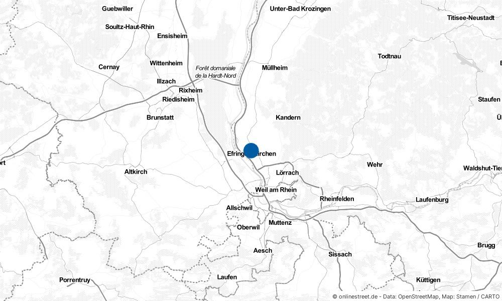 Karte: Wo liegt Efringen-Kirchen?