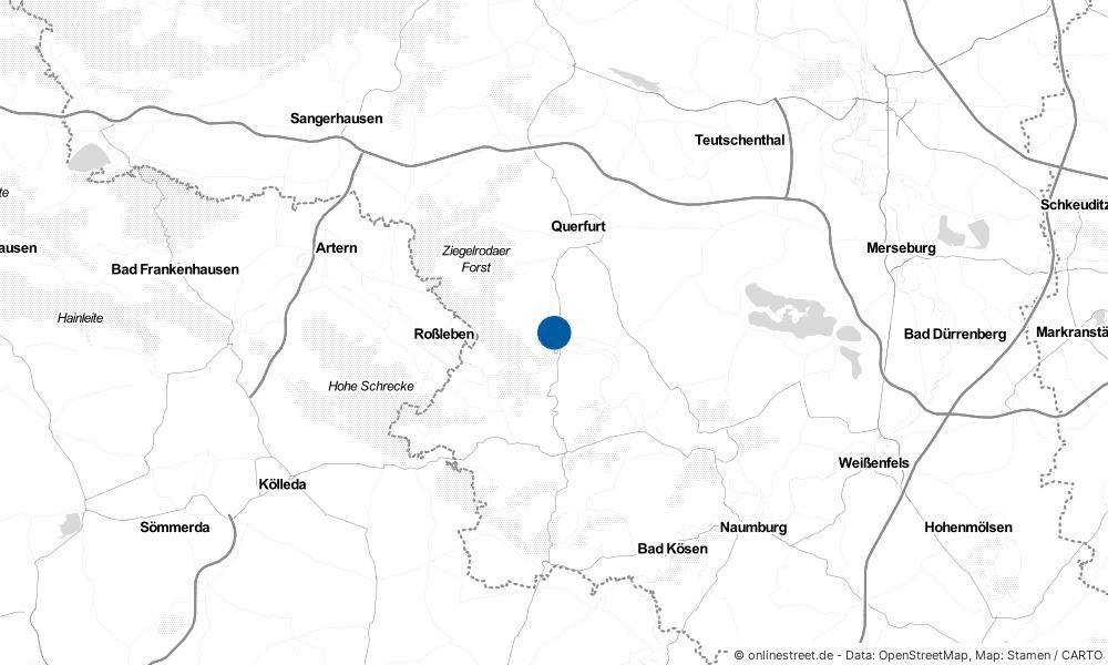 Karte: Wo liegt Vitzenburg?