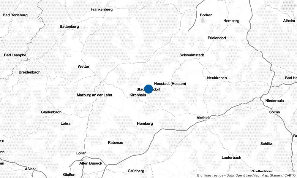 Karte: Wo liegt Stadtallendorf?