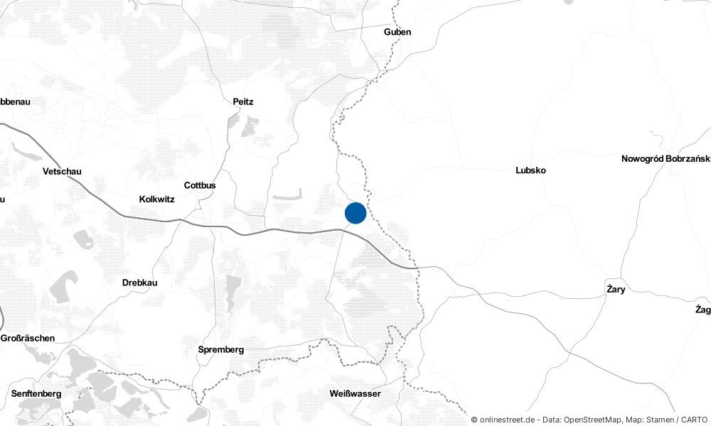 Karte: Wo liegt Forst (Lausitz)?