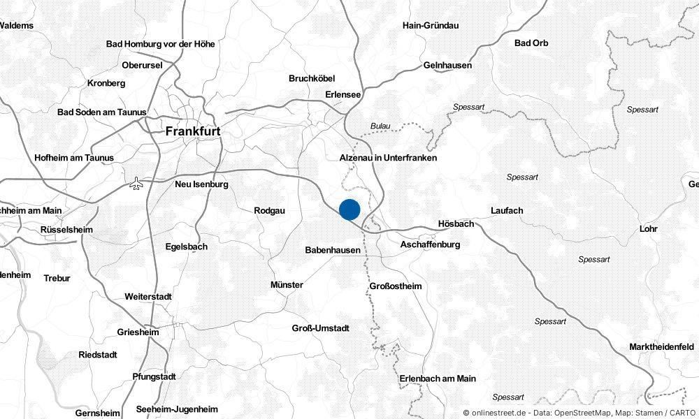 Karte: Wo liegt Mainhausen?