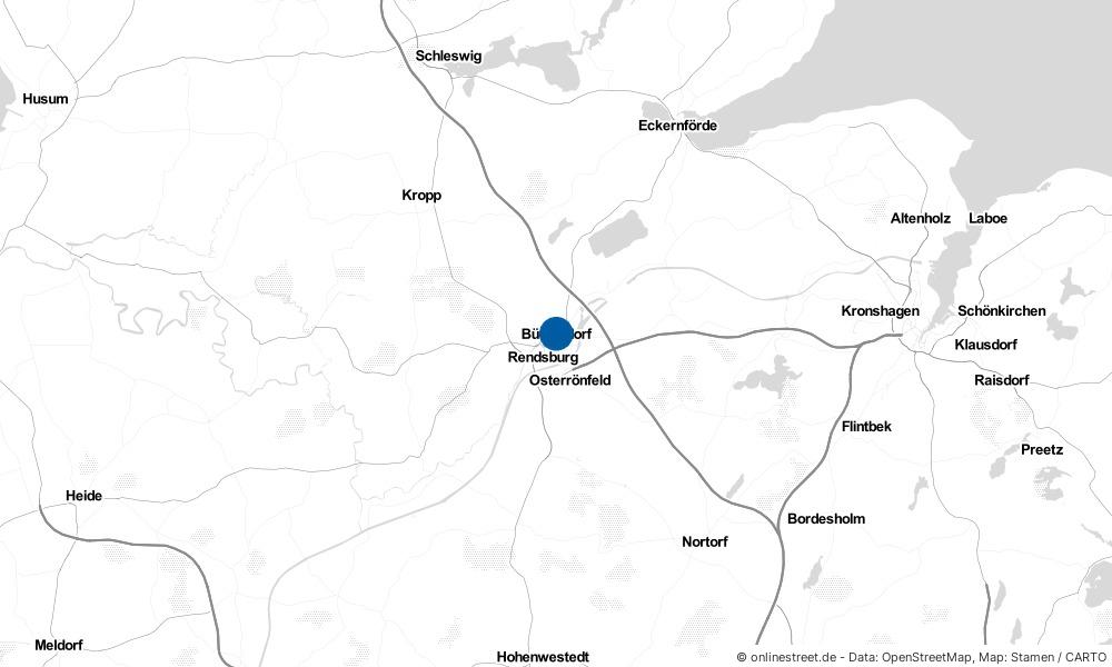 Karte: Wo liegt Büdelsdorf?
