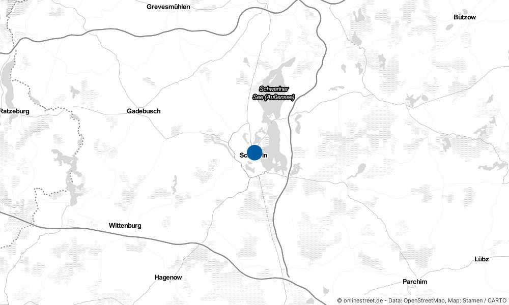 Karte: Wo liegt Schwerin?