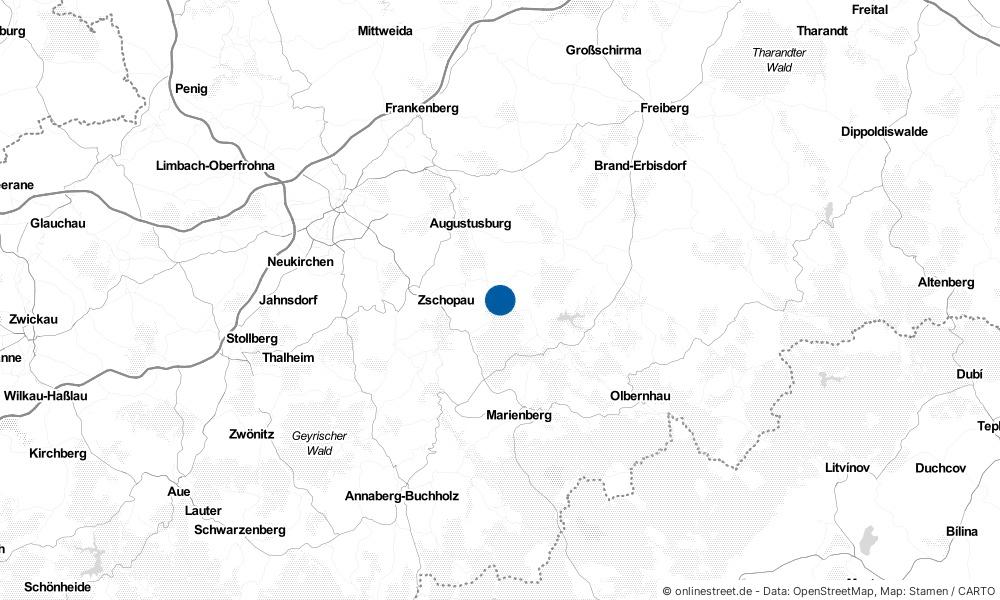 Karte: Wo liegt Börnichen (Erzgebirge)?
