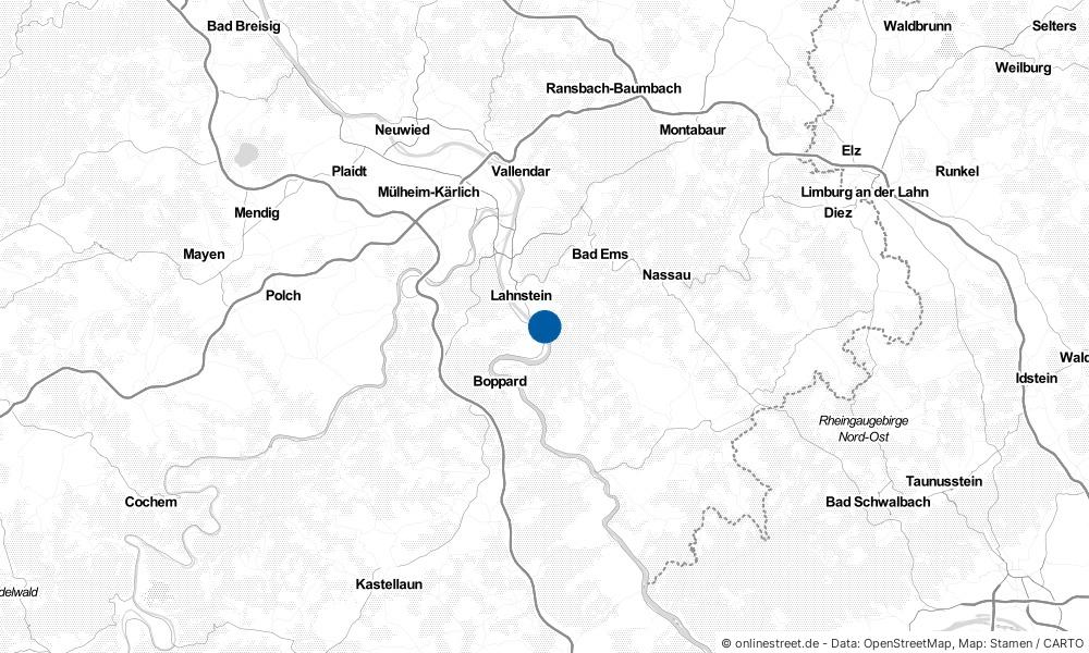 Karte: Wo liegt Braubach?