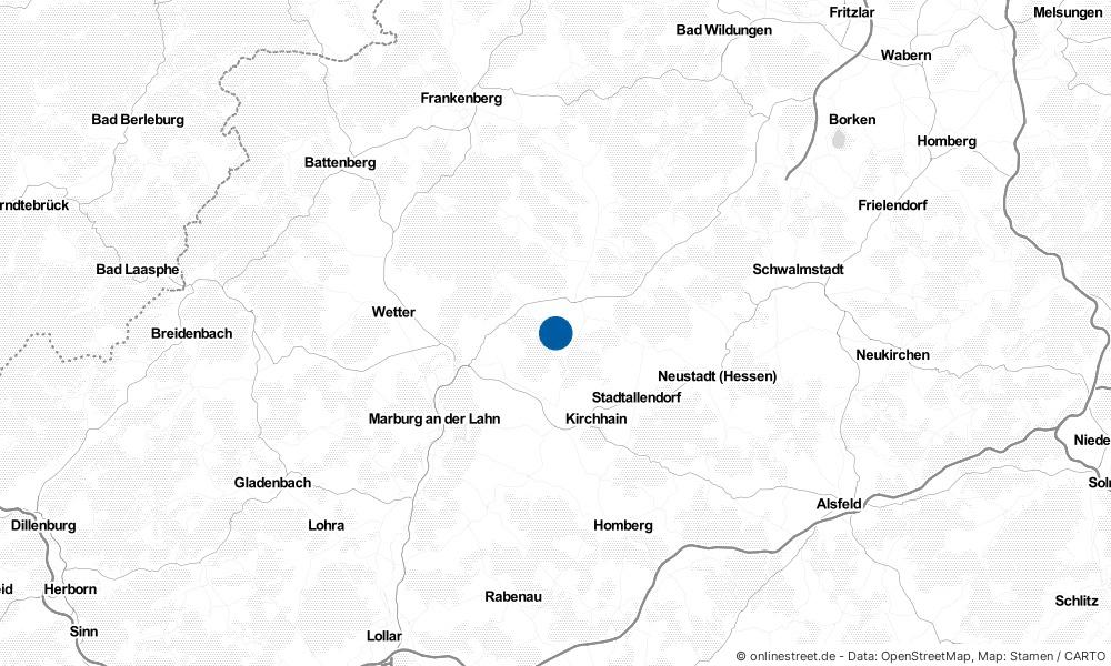 Karte: Wo liegt Rauschenberg?