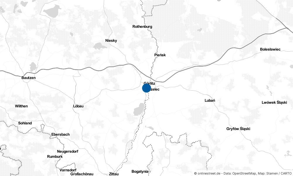 Karte: Wo liegt Görlitz?