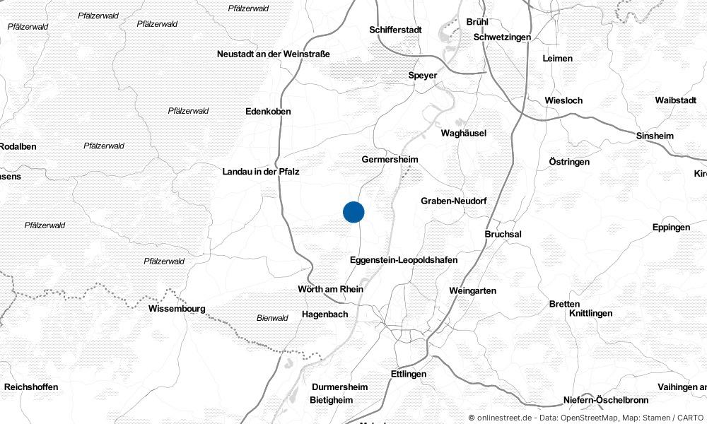 Karte: Wo liegt Rülzheim?