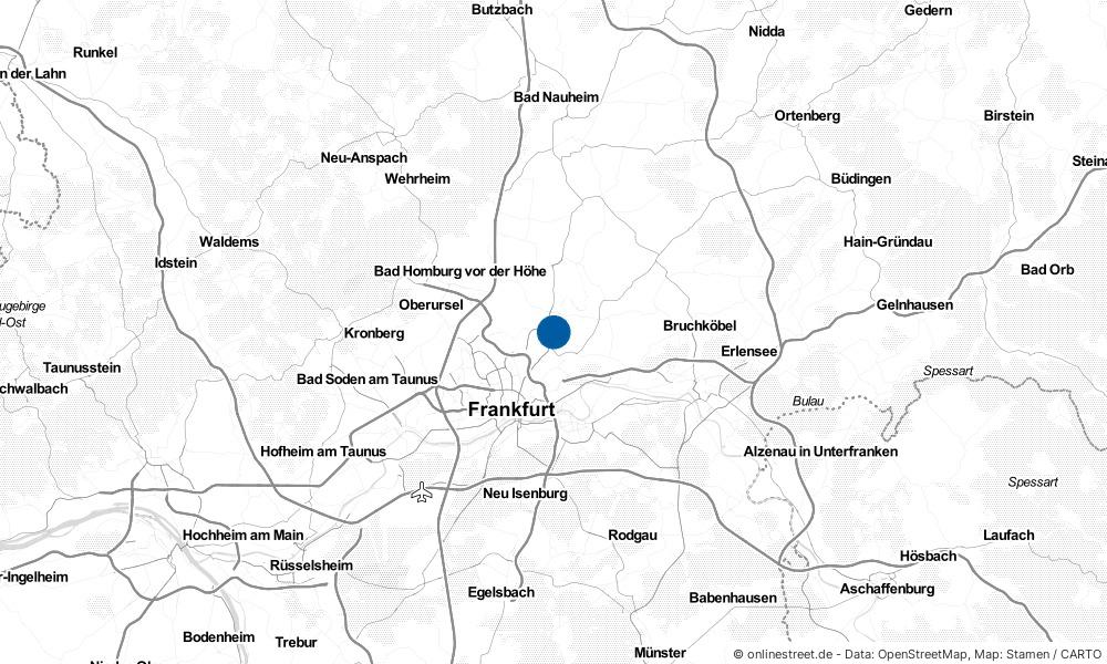 Karte: Wo liegt Bad Vilbel?