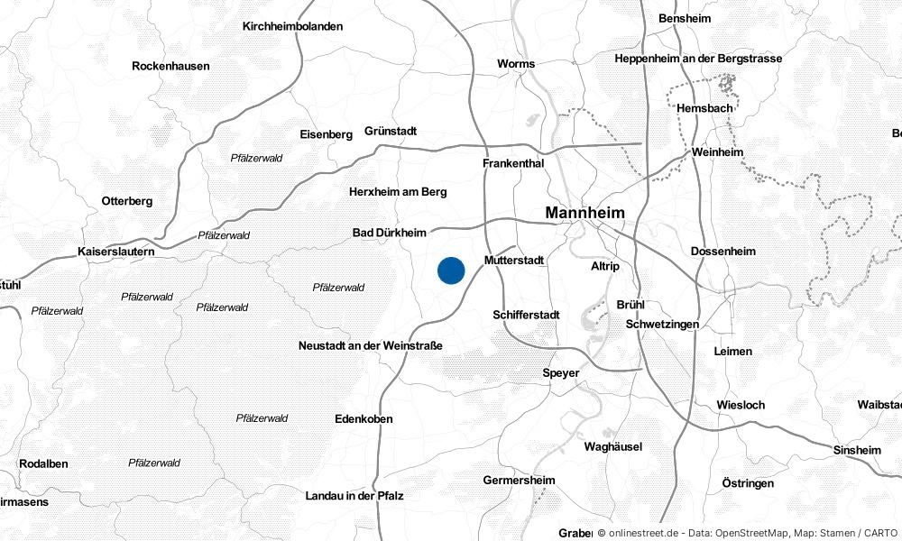 Karte: Wo liegt Rödersheim-Gronau?