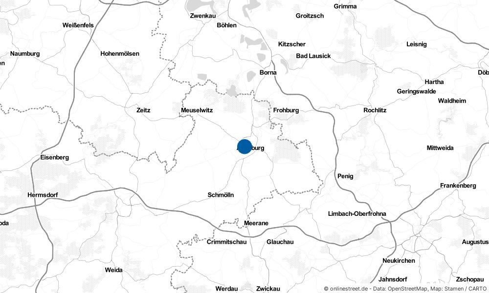 Karte: Wo liegt Altenburg?