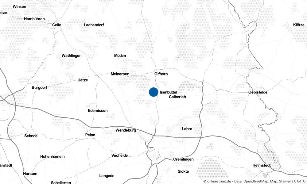 Karte: Wo liegt Ribbesbüttel?