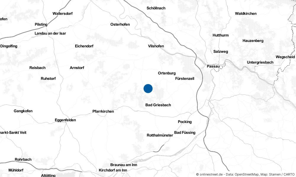 Karte: Wo liegt Haarbach?