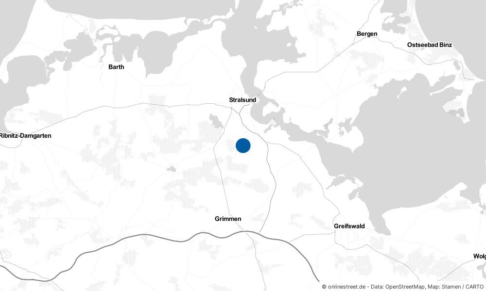 Karte: Wo liegt Zarrendorf?