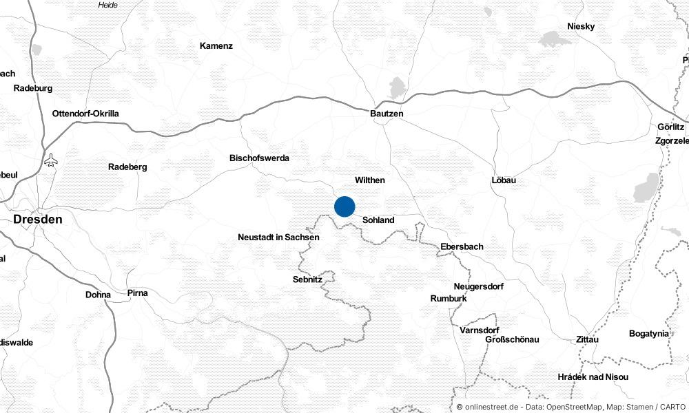 Karte: Wo liegt Steinigtwolmsdorf?