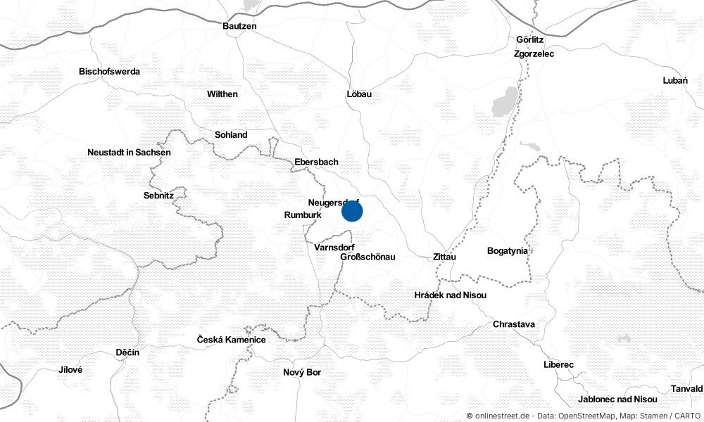 Karte: Wo liegt Leutersdorf?
