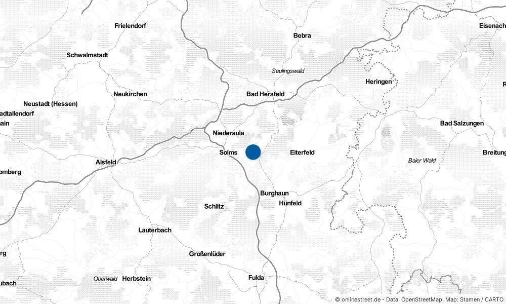 Karte: Wo liegt Haunetal?