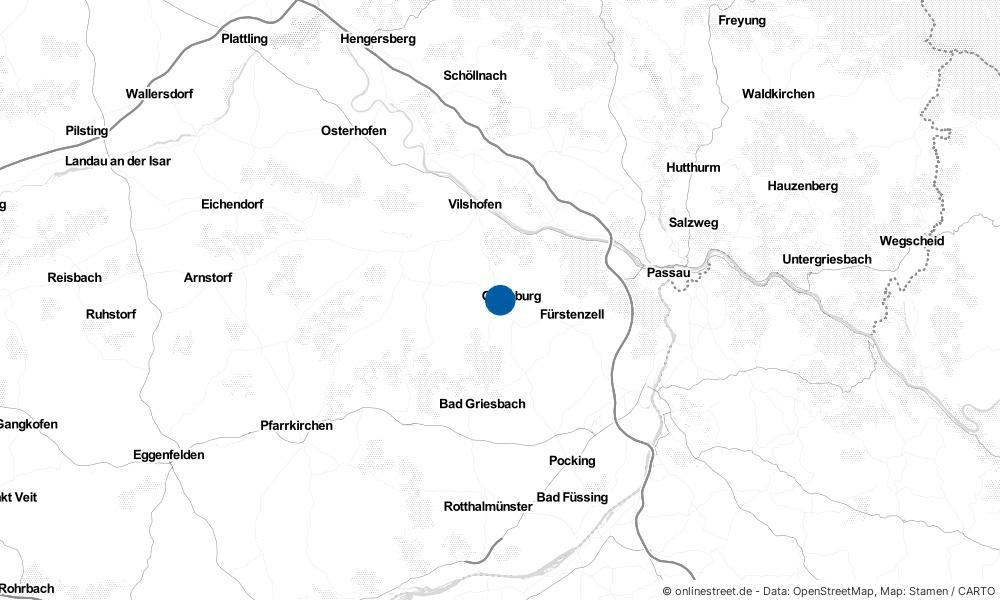Karte: Wo liegt Ortenburg?