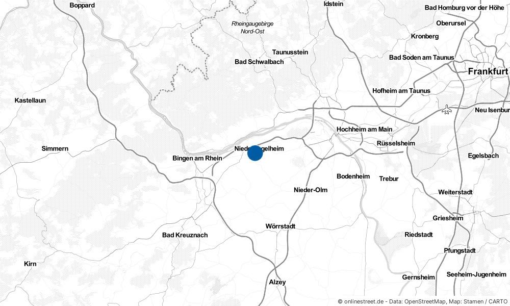 Karte: Wo liegt Ingelheim am Rhein?