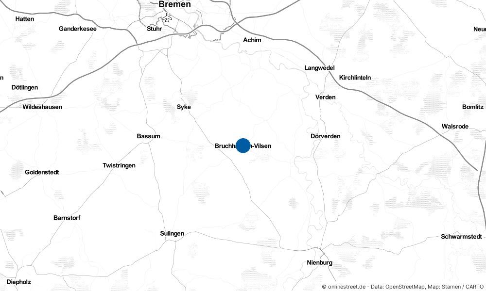 Karte: Wo liegt Bruchhausen-Vilsen?