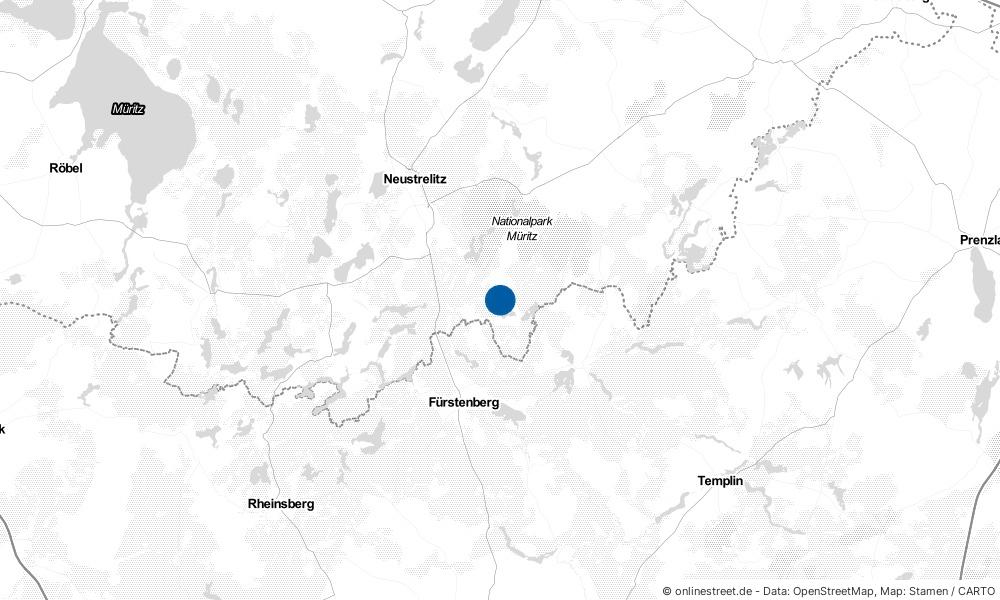 Karte: Wo liegt Wokuhl-Dabelow?