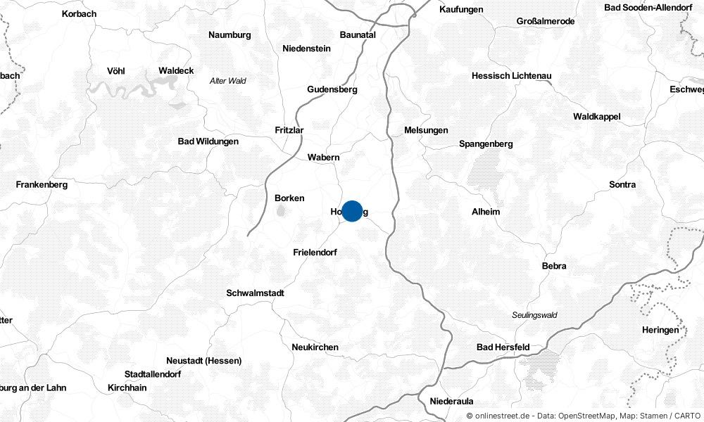 Karte: Wo liegt Homberg (Efze)?
