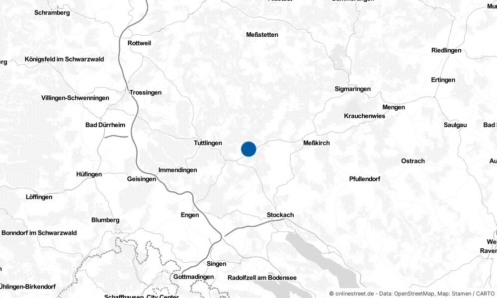 Karte: Wo liegt Neuhausen ob Eck?
