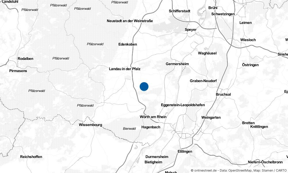 Karte: Wo liegt Herxheim bei Landau (Pfalz)?